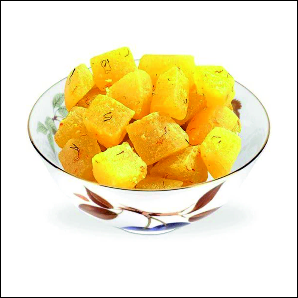 Premium Agra Dry Kesar Petha - Indian Sweet | (400 Grams)