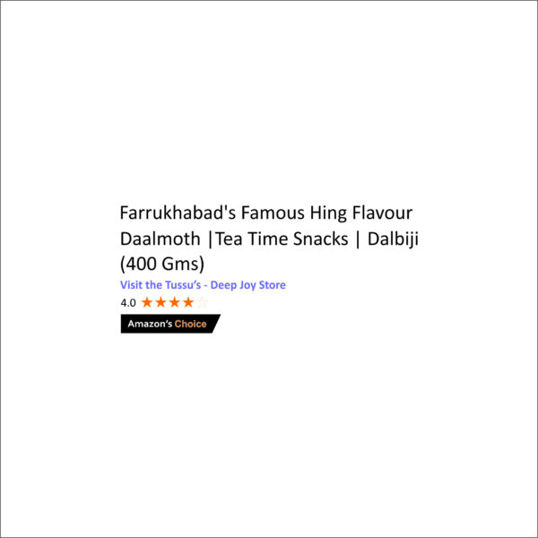 Farrukhabad's Famous Hing Flavour Daalmoth |Tea Time Snacks (400 Gms) - Image 6