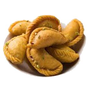 Home mawa gujhiya traditional indian sweet | handmade khoya stuffed gujiya |